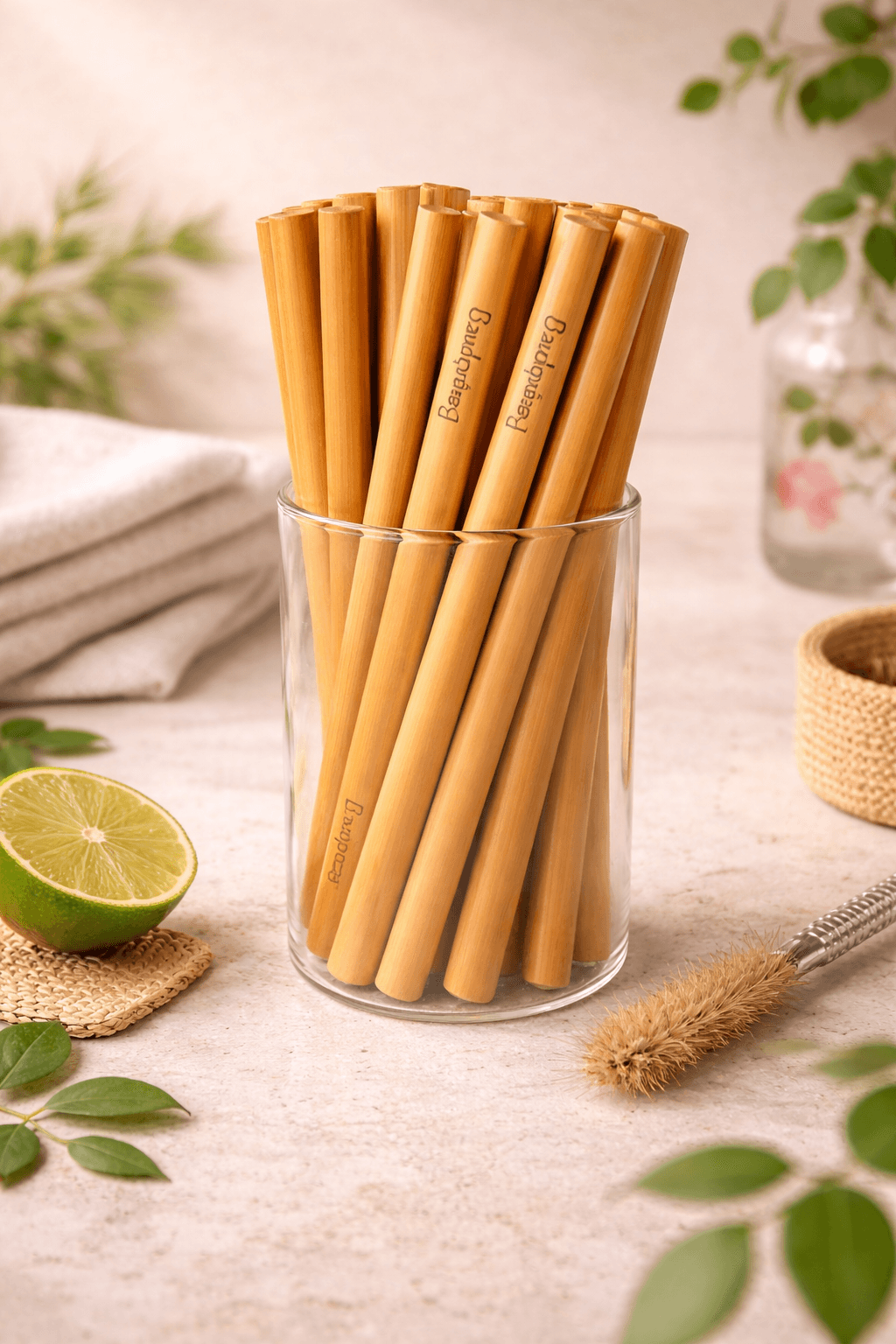 Pailles en bambou 00