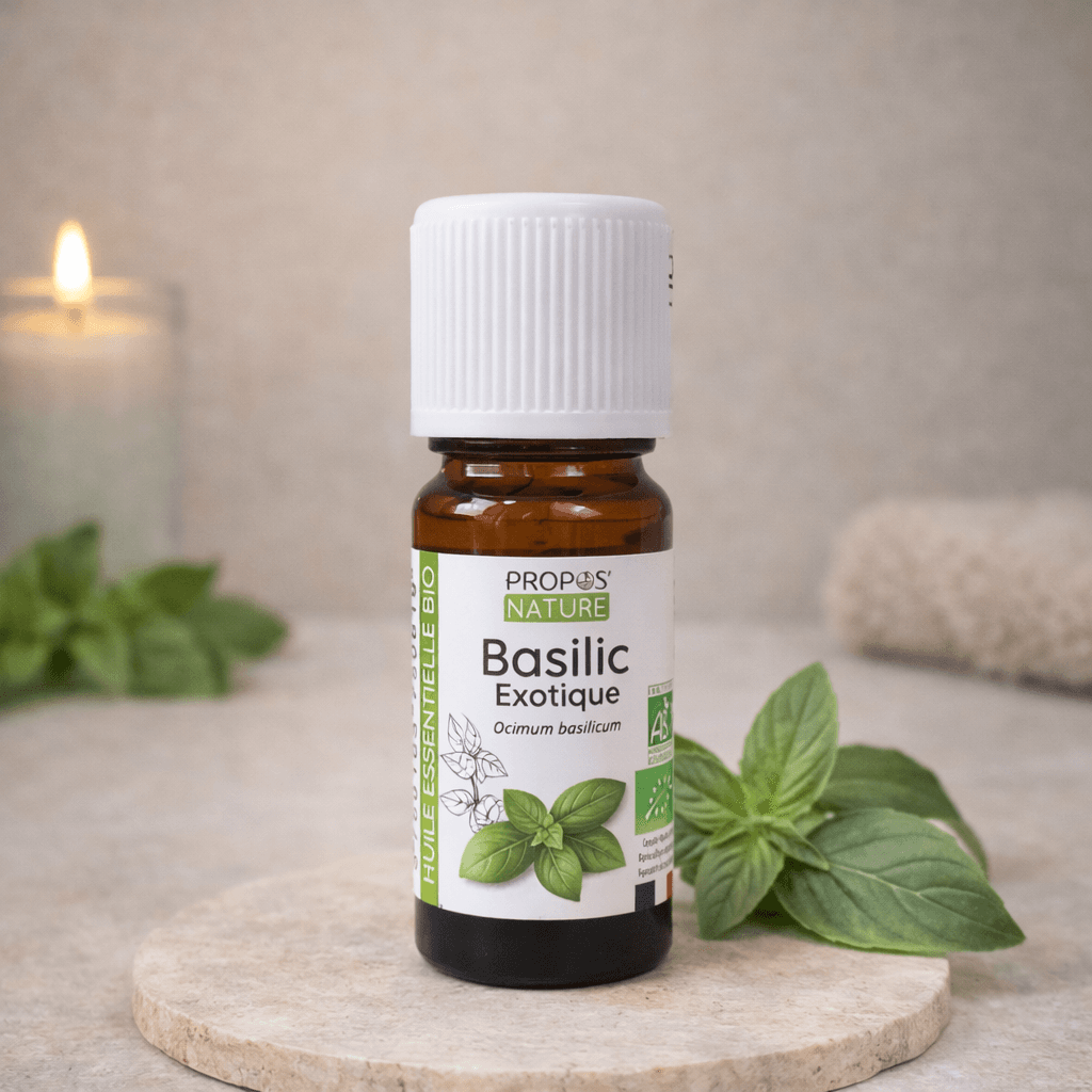 Huile essentielle de basilic exotique