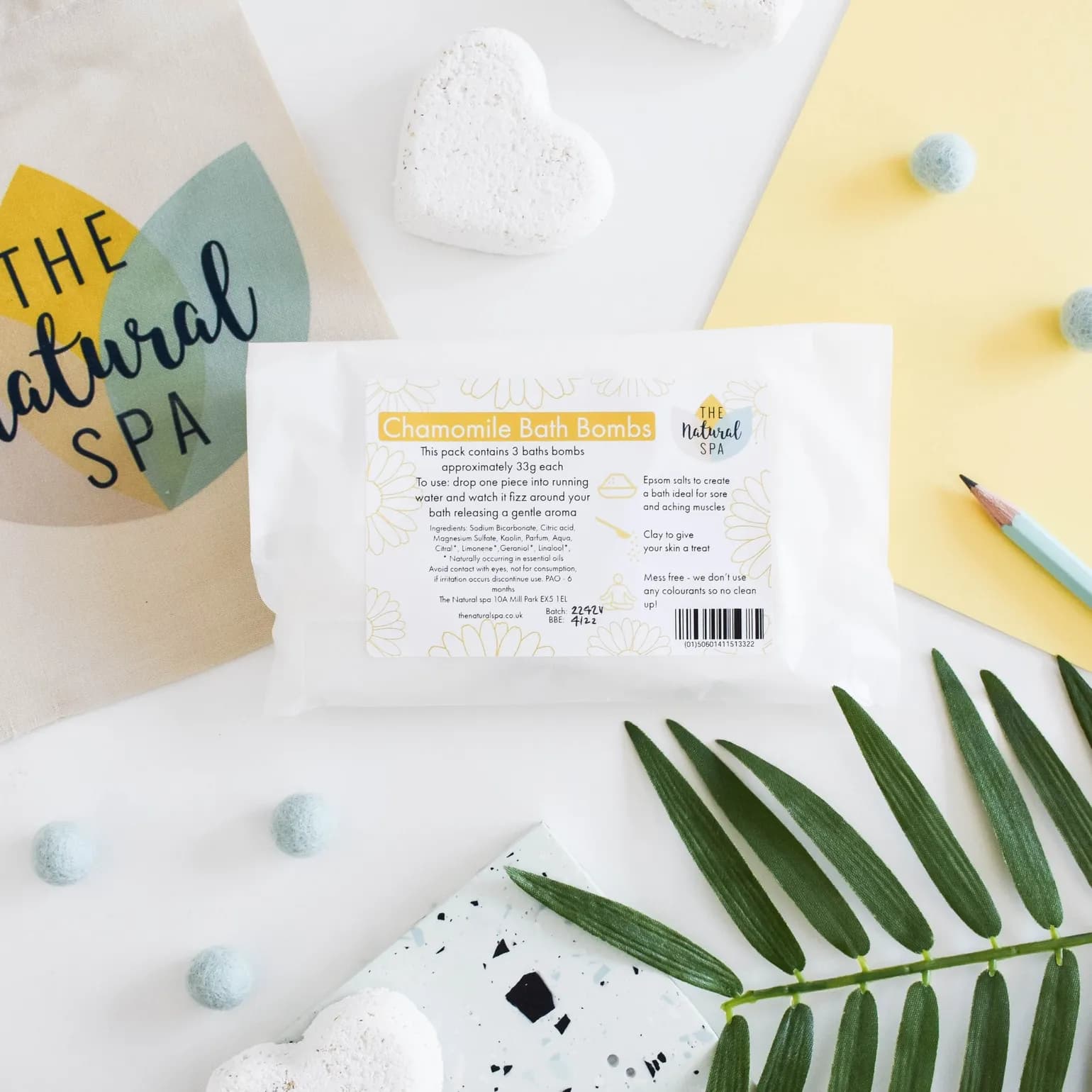 Bombe de bain à la camomille 01