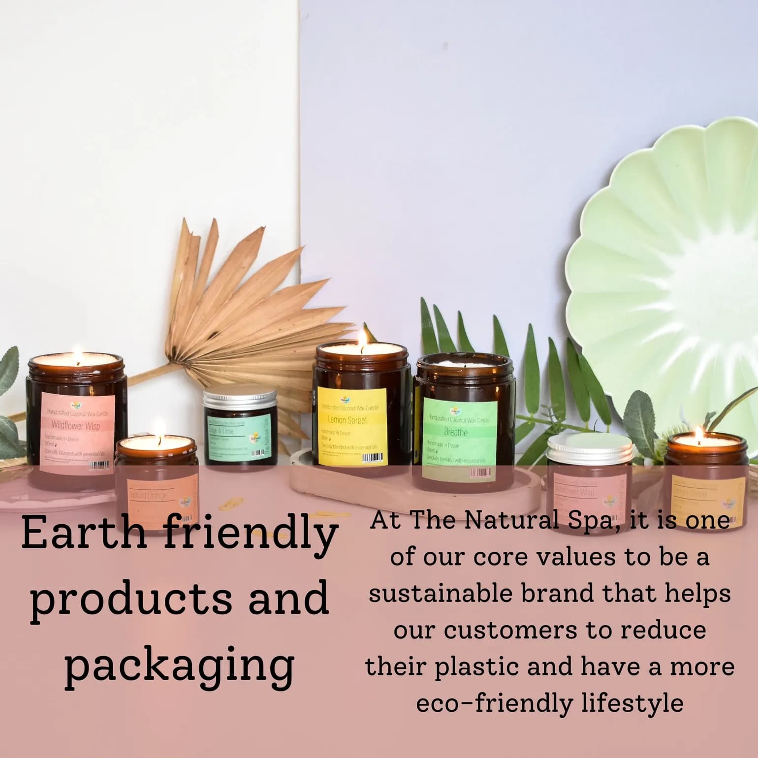 Bougie à la cire de noix de coco 06