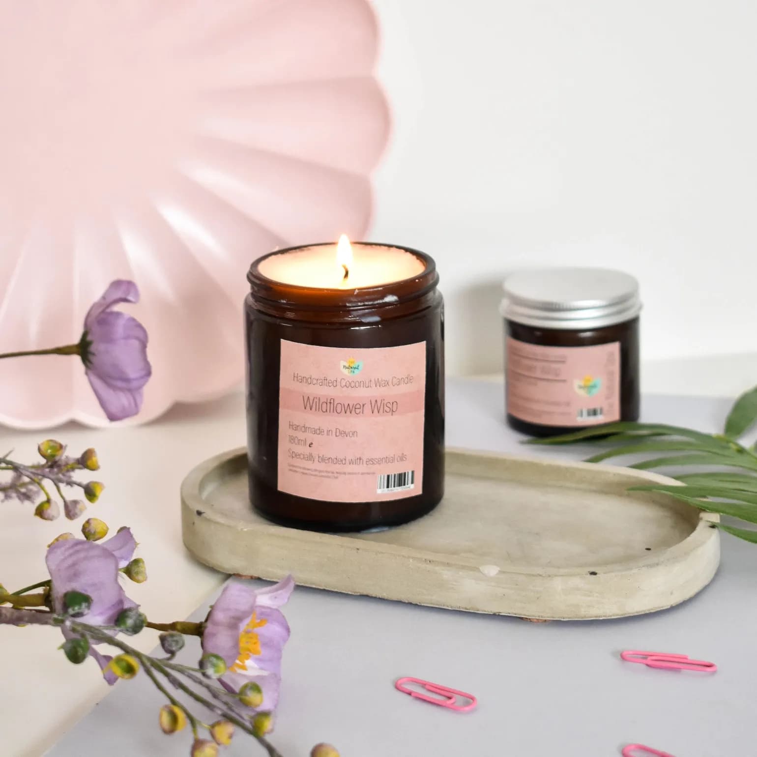 Bougie à la cire de noix de coco 05